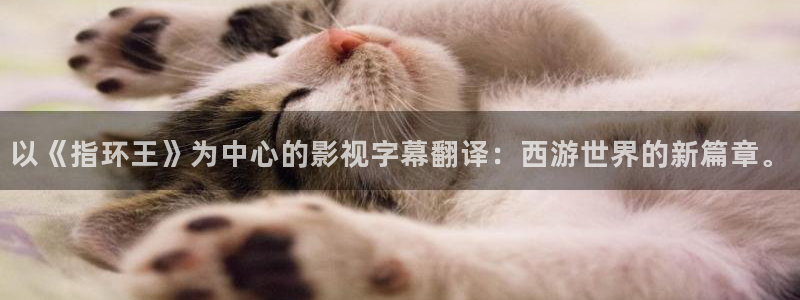 青柠影院在线视频：以《指环王》为中心的影视字幕翻译：西游世界的新篇章。